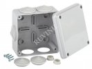 Ruvinil 67050 ТУСО 100х100х50мм Коробка распаячная ОП 6 вводов IP54