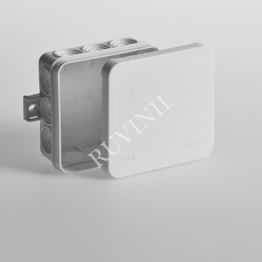 Фотография товара 'Ruvinil 67093Б ТУСО 85х85х35мм Коробка распаячная ОП 12 вводов IP54 белая'