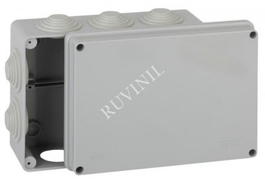 Фотография товара 'Ruvinil 67055 ТУСО 200х140х75мм Коробка распаячная ОП 10 вводов IP55'