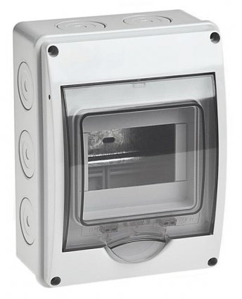 Фотография товара 'Ruvinil 69005 ТУСО Щит распред. пластиковый навесной 5мод IP65 150х200х98мм'