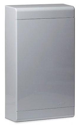 Фотография товара 'Ruvinil 68036С ТУСО серый/серая дверца Щит распред. пластиковый навесной 36мод IP40 520х303х117,5мм'