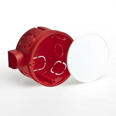 Фотография товара 'Ruvinil Коробка распаячная скрытой проводки D=65мм,Н=40мм 10181'