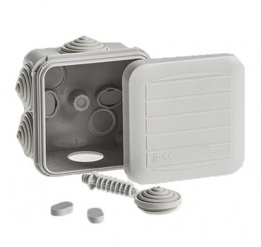 Фотография товара 'Ruvinil Коробка распаячная для открытой проводки 68х68х45мм 67031'