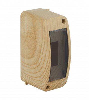 Фотография товара 'Ruvinil Щиток открытой проводки на 2 модуля с вертикальной дверцей 140х55х85мм 68302-27М'