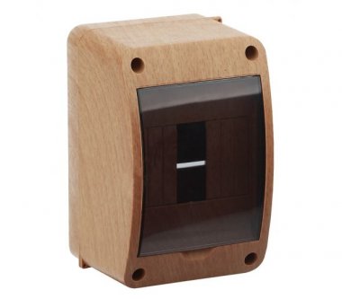 Фотография товара 'Ruvinil Щиток открытой проводки на 4 модуля с вертикальной дверцей 140х90х85мм 68304-38М'