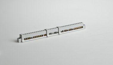 Фотография товара 'Ruvinil Пластиковый держатель для шин с двумя шинами на 24 подключения до 6 кв.мм ШЗН-24'