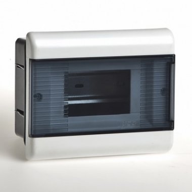 Фотография товара 'Ruvinil Щиток скрытой проводки на 9 модулей с дверцей 222х160х90мм 68129Б'