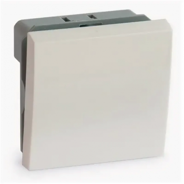 Фотография товара 'Ruvinil АДЛ 13-904 Выключатель модульный одноклавишный 45х45мм белый'