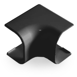 Фотография товара 'Ruvinil ТРН-74х55-Ч Тройник накладной 90 град. для РКК-74х55 (черный)'