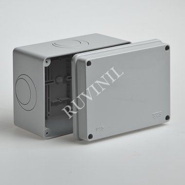 Фотография товара 'Ruvinil 67058 ТУСО 150х110х90мм Коробка распаячная ОП (без вводов) IP55'