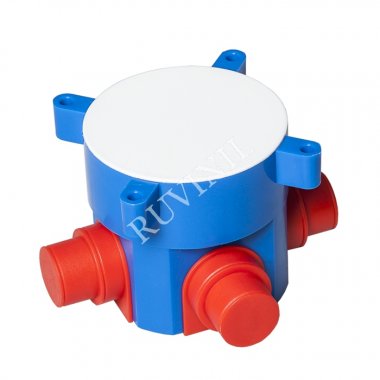 Фотография товара 'Ruvinil 10135 ТУСО 70х72мм Коробка распаячная СП для заливки в бетон'