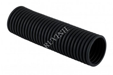 Фотография товара 'Ruvinil 26311 ПНД d63 мм. Труба d63 гофрирован ПНД (черная) с зондом тяжелая'