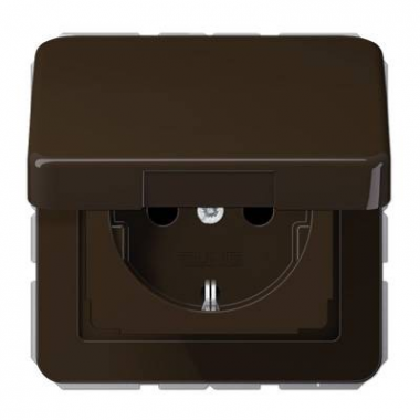 Фотография товара 'Ruvinil Э1-02-32 Эльба.Розетка с з/к и крышкой'