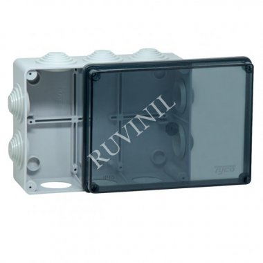 Фотография товара 'Ruvinil 67055П ТУСО 200х140х75мм Коробка распаячная ОП 10 вводов IP55'