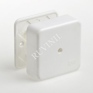 Фотография товара 'Ruvinil 65005 ТУСО 80х80х25мм Коробка универсальная для кабель-каналов'