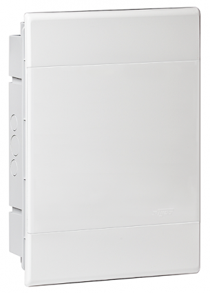 Фотография товара 'Ruvinil 68124Б ТУСО белая дверца Щит распред. пластиковый встраиваемый 24мод IP40 415х299х103мм'