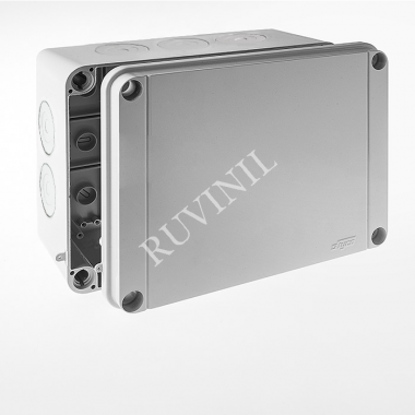 Фотография товара 'Ruvinil 67068  ТУСО 300х220х120мм Коробка расп. для о/п, 300х220х120мм без гермовводов IP65'