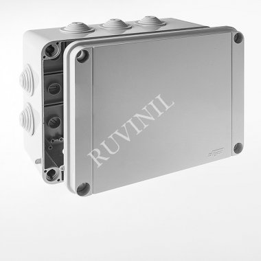 Фотография товара 'Ruvinil 67069 ТУСО 300х220х120мм Коробка распаячная ОП 10 вводов IP55'
