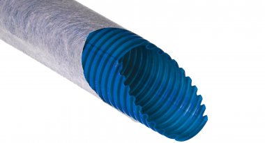 Фотография товара 'Ruvinil Т1-ДР0-200Ф зеленая (40м) Труба одностенная ПНД 200/180мм'