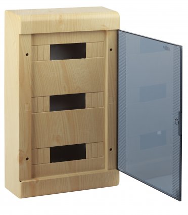 Фотография товара 'Ruvinil 68036-27М ТУСО Щит распред. пластиковый навесной 36мод с двер. IP40 520х303х117,5мм'