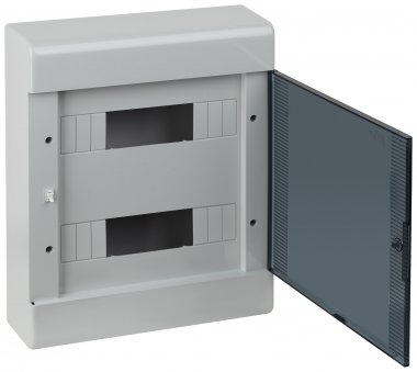 Фотография товара 'Ruvinil 68324СП ТУСО серый Щит распред. пластиковый навесной 24мод IP40 370х302х95мм'