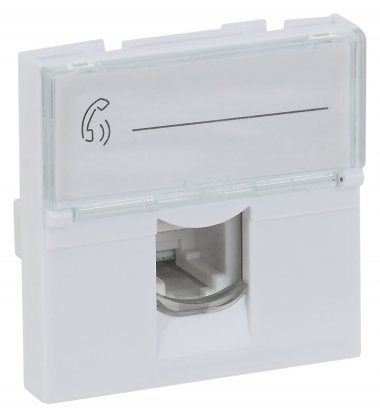 Фотография товара 'Ruvinil АДЛ 13-909 Розетка модульная телефонная RJ-11 45х45мм'