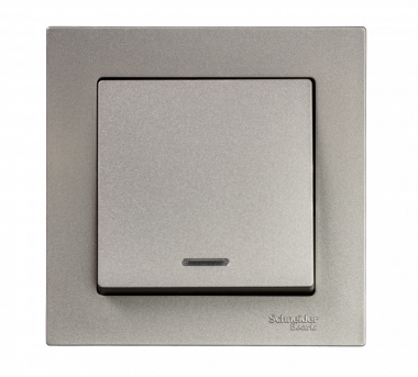 Фотография товара 'Ruvinil Э1-03-24 Эльба.Выключатель 1-кл. с подсветкой'