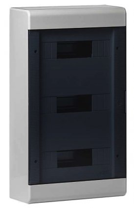 Фотография товара 'Ruvinil 68036СП ТУСО серый Щит распред. пластиковый навесной 36мод IP40 520х303х117,5мм'