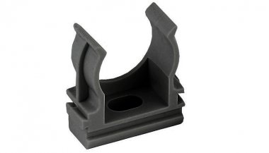 Фотография товара 'Ruvinil К01125Ч ТУСО Крепеж-клипса для труб ПВХ (D=25)'