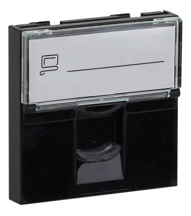 Фотография товара 'Ruvinil АДЛ 13-908-Ч Розетка модульная компьютерная RJ-45 45х45мм'