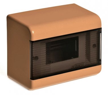 Фотография товара 'Ruvinil 68026К ТУСО коричневый Щит распред. пластиковый навесной 6мод IP40 160х132х93мм'