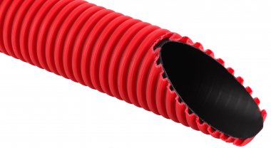 Фотография товара 'Ruvinil ТЖ-КЛ0-125 К (6м) Труба двустенная ПНД 125мм'