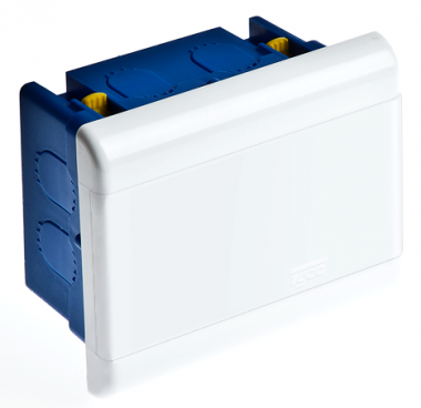 Фотография товара 'Ruvinil 68224Б ТУСО белая дверца Щит распред. пластиковый встраиваемый ГСК 4мод IP40 140х112х70мм'