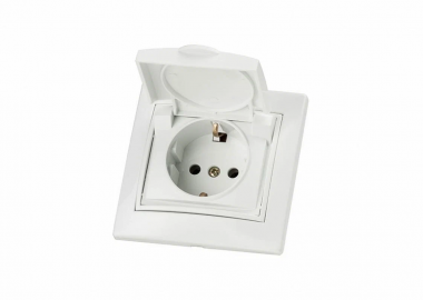 Фотография товара 'Ruvinil Э1-02-30 Эльба.Розетка с з/к и крышкой'