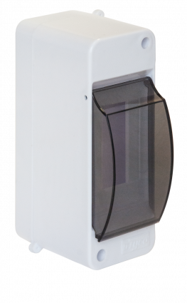 Фотография товара 'Ruvinil 68102 ТУСО Щит распред. пластиковый навесной 2мод с верт. дверцей 130х51х83мм'