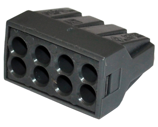 Фотография товара 'Ruvinil 773-308 Клеммы 773 на 8 пр.1,0-2,5 мм с пастой'