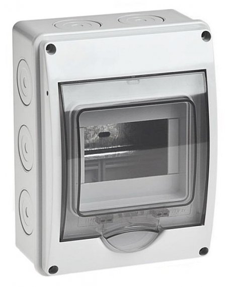 Фотография товара 'Ruvinil 69005 ТУСО Щит распред. пластиковый навесной 5мод IP65 150х200х98мм'