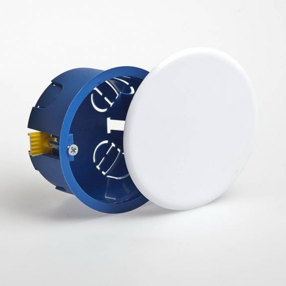 Фотография товара 'Ruvinil Коробка распаячная ГСК скрытой проводки D=80мм,Н=45мм 10174'