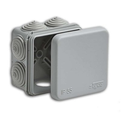 Фотография товара 'Ruvinil Коробка распаячная для открытой проводки 70х70х40мм 67030'