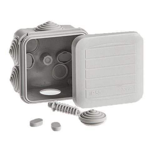 Фотография товара 'Ruvinil Коробка распаячная для открытой проводки 68х68х45мм 67031'