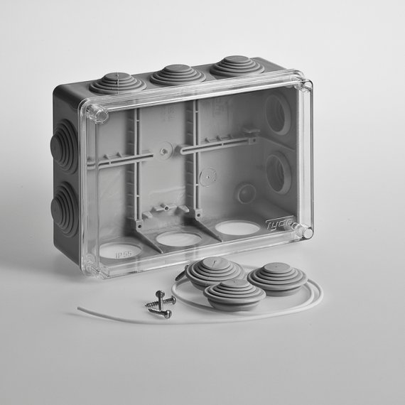 Фотография товара 'Ruvinil Коробка распаячная для открытой проводки 200х140х75мм 67055П'