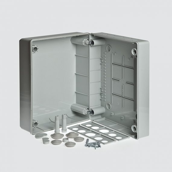 Фотография товара 'Ruvinil Коробка распаячная для открытой проводки 370х275х135мм 67075'