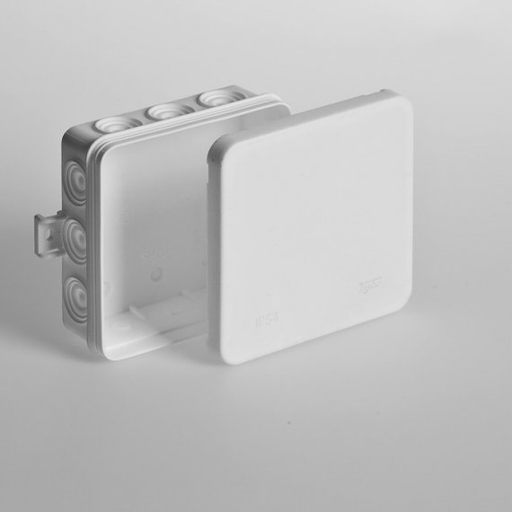 Фотография товара 'Ruvinil Коробка распаячная для открытой проводки 100х100х35мм 67095'