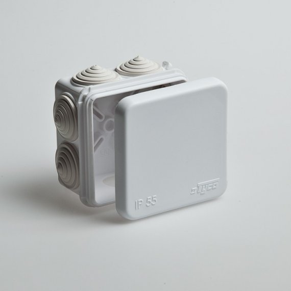 Фотография товара 'Ruvinil Коробка распаячная для открытой проводки 70х70х40мм 67030НГ'