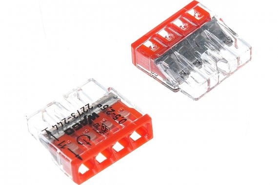 Фотография товара 'Ruvinil 2273-244 Компактная 4-проводная клемма c пастой'