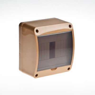 Фотография товара 'Ruvinil Щиток открытой проводки на 6 модулей с вертикальной дверцей 140х125х85мм 68306К'