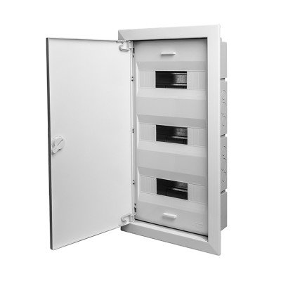 Фотография товара 'Ruvinil Щиток скрытой проводки на 36 модулей с металлической дверцей 580х325х103мм 68136М'