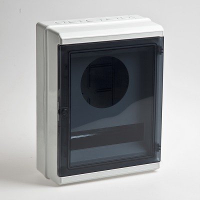 Фотография товара 'Ruvinil Корпус ЩК открытой проводки на 12 модулей с дверцей 370х275х135мм 69031П'