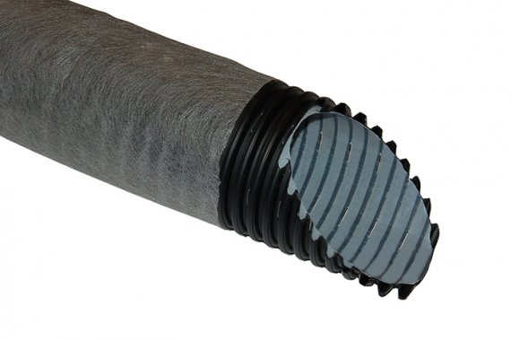 Фотография товара 'Ruvinil Труба двухстенная ПНД/ПВД 160/140,2мм дренажная с фильтром Т2-ДР0-160Ф'