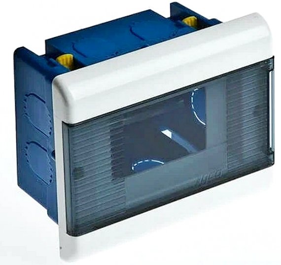 Фотография товара 'Ruvinil 68224 ТУСО Щит распред. пластиковый встраиваемый ГСК 4мод IP40 140х112х70мм'